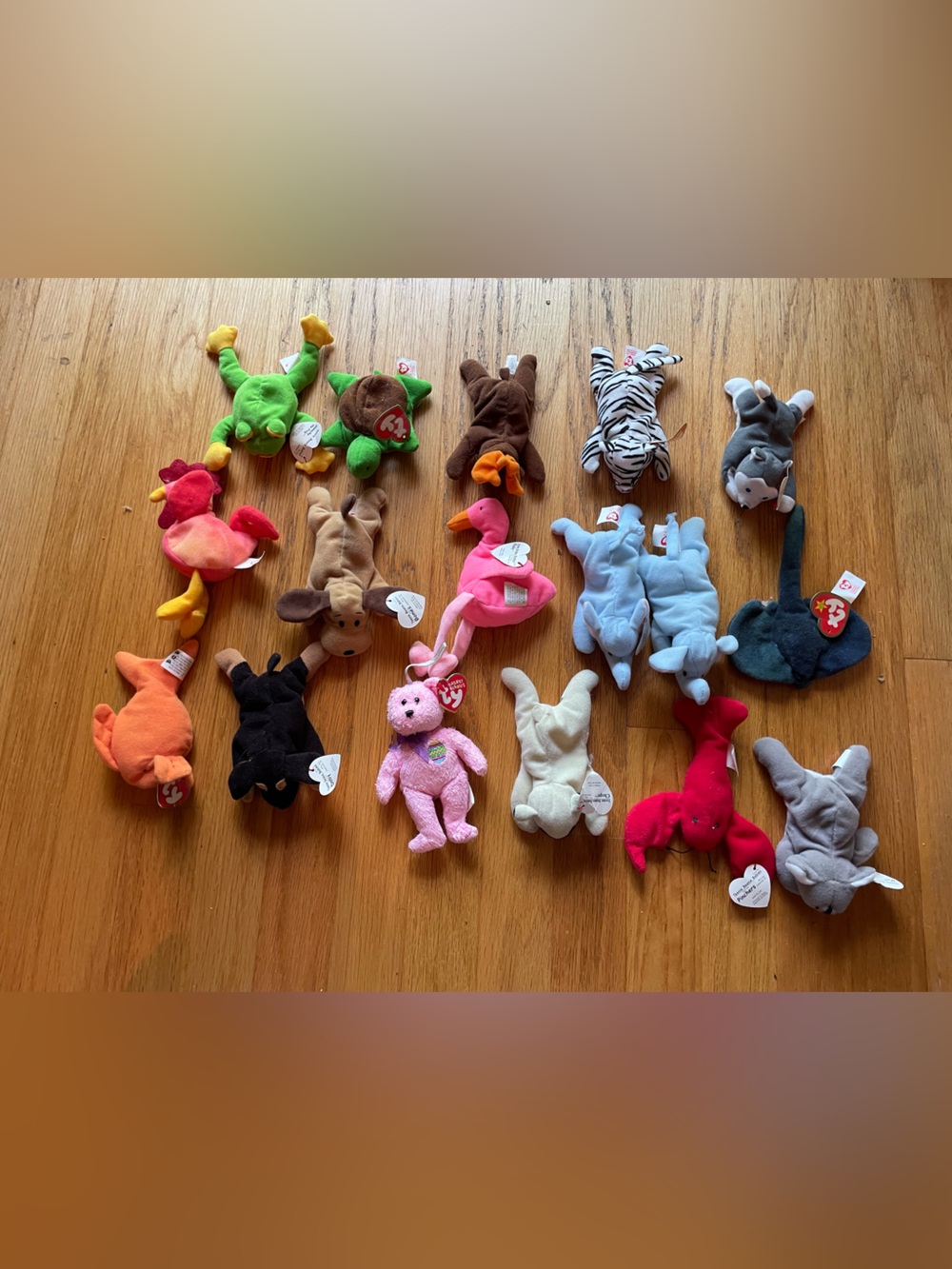Lot of 16 Teeny Weeny Beanie Babies Most With Tags